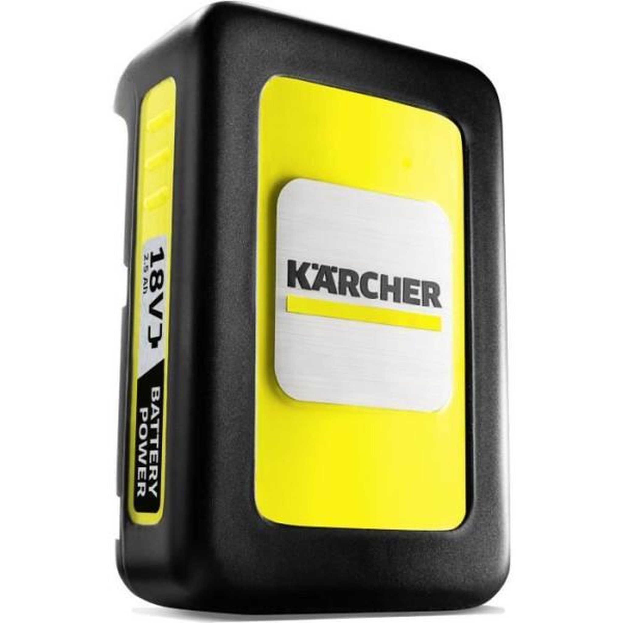 Voir la diapositive 2 : KARCHER Batterie Power KARCHER 18V / 2.5 Ah - Lithium Ion - Ecran LCD - Grips antidérapants - Noir