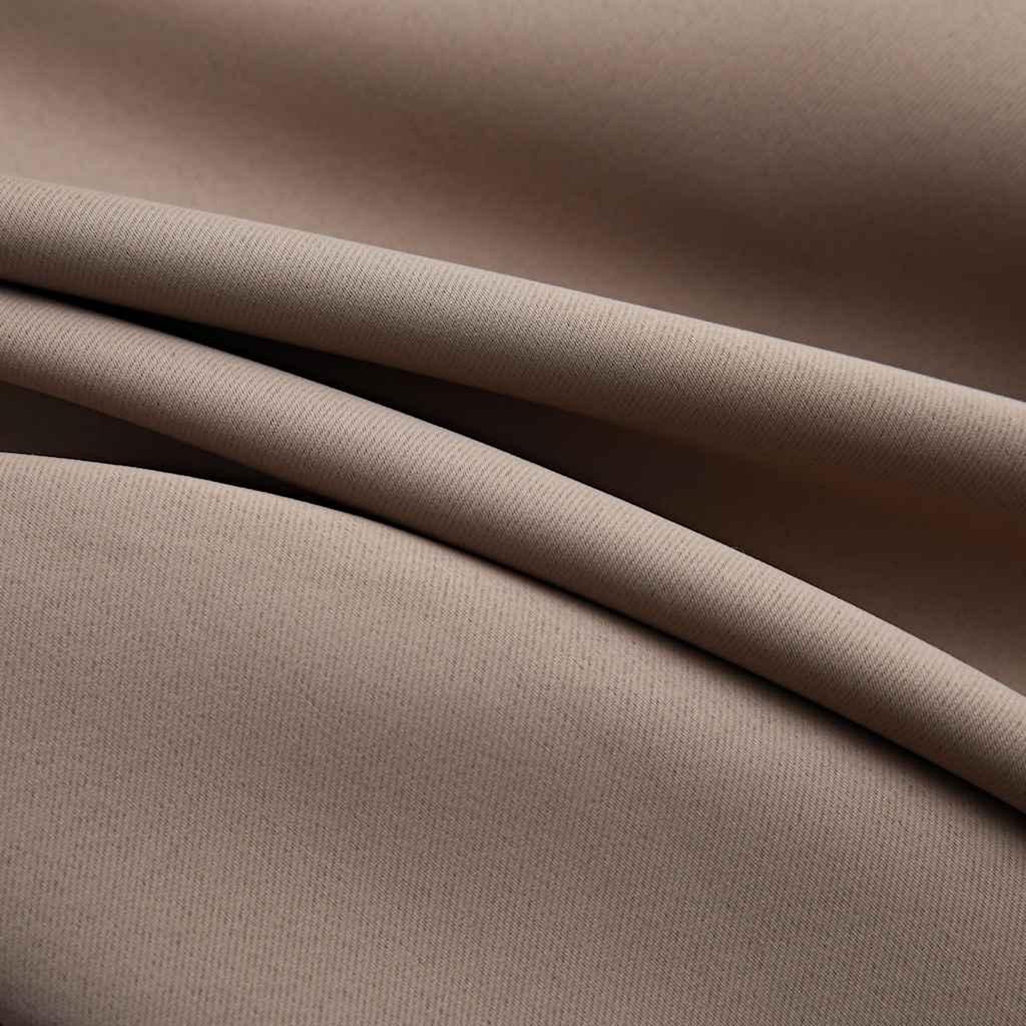 Voir la diapositive 4 : VIDAXL Rideaux occultants avec anneaux en metal 2 pcs Taupe 140x175 cm
