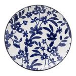 SECRET DE GOURMET Lot de 6 Assiettes à Dessert en Porcelaine  Maria  19cm Bleu