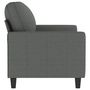 Voir la diapositive 4 : VIDAXL Canape a 2 places Gris fonce 120 cm Tissu