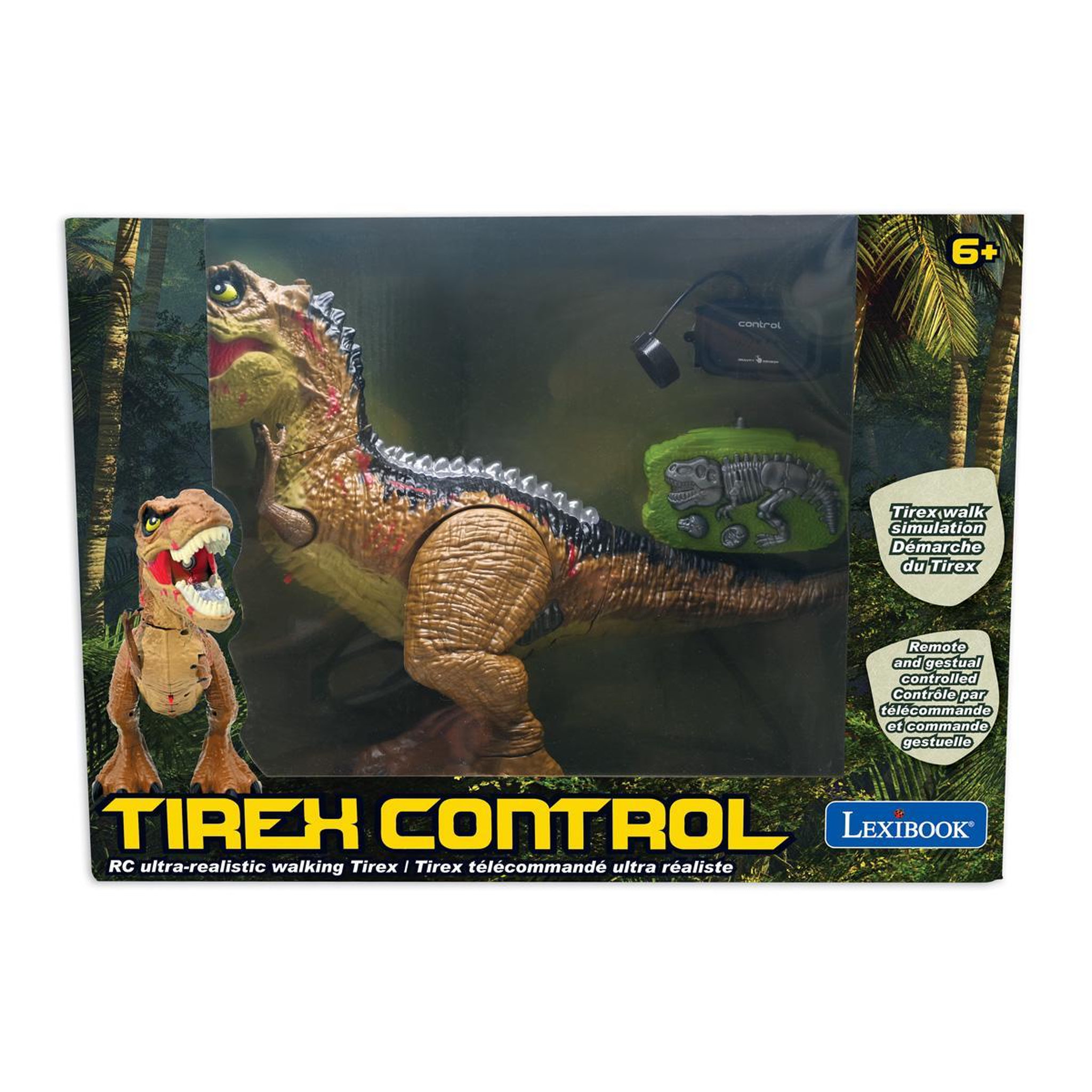 Voir la diapositive 2 : Lexibook Dinosaure Tirex  télécommandé