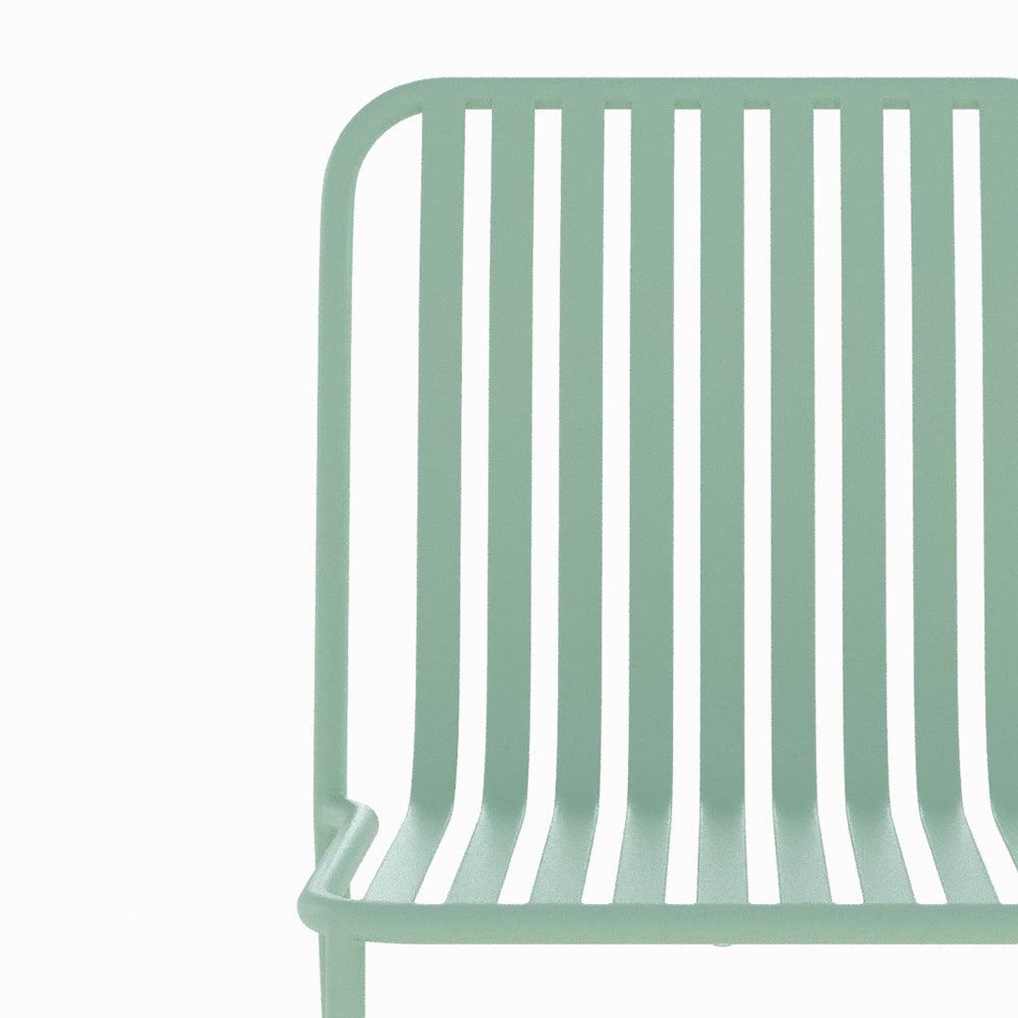 Voir la diapositive 3 : MAISON PAVANE Table et chaises de jardin 6 personnes en métal vert-yumi