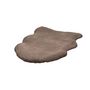 Voir la diapositive 2 : Paris Prix Tapis Uni Doux Poils Longs  Rabbit  60x90cm Taupe