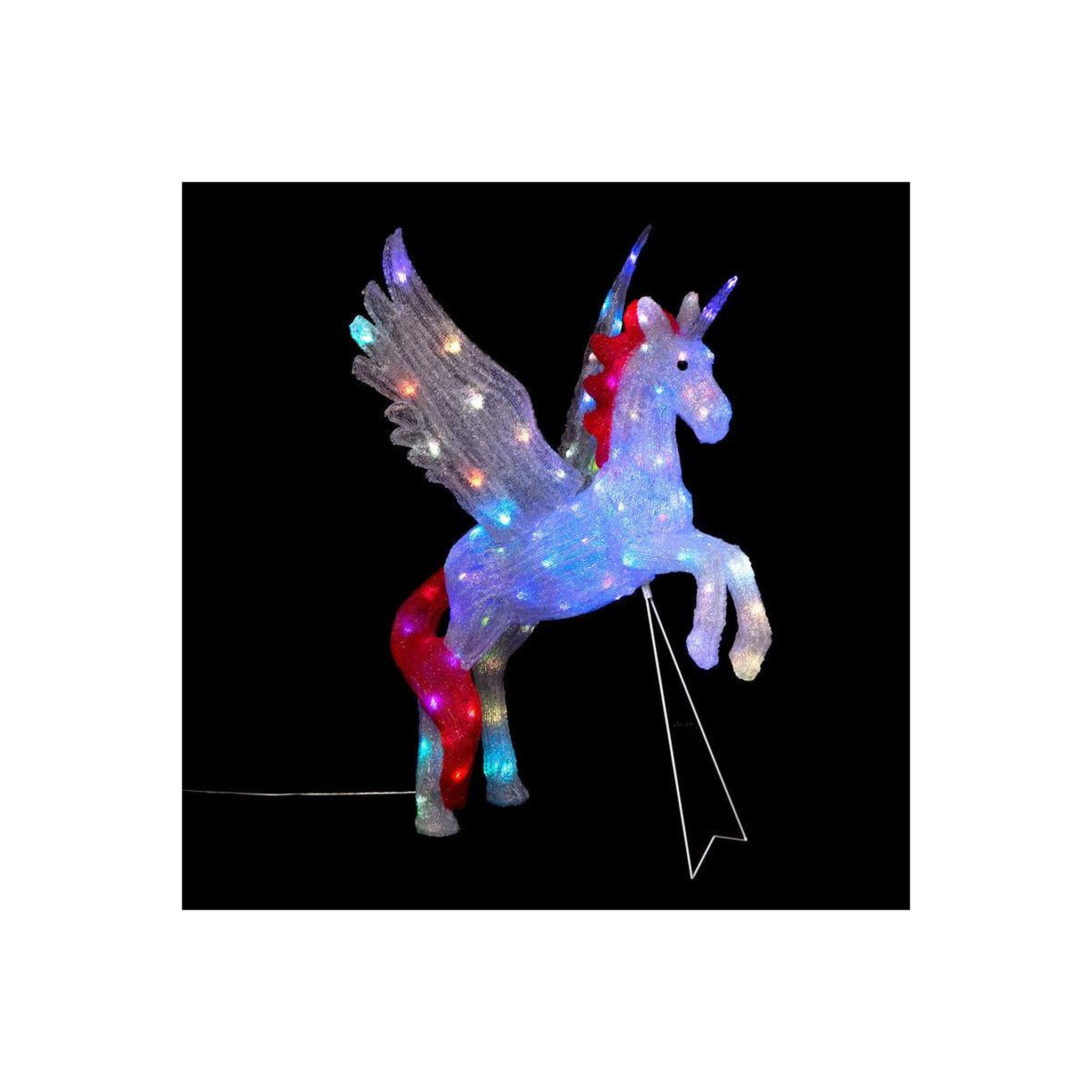 FEERIC LIGHT & CHRISTMAS Décoration lumineuse  licorne  85cm multicolore
