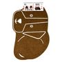Voir la diapositive 2 : Paris Prix Tapis de Repas pour Chien  Feutrine  60cm Naturel