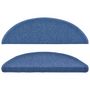 Voir la diapositive 4 : VIDAXL Tapis d'escalier 10 pcs 56x17x3 cm Bleu