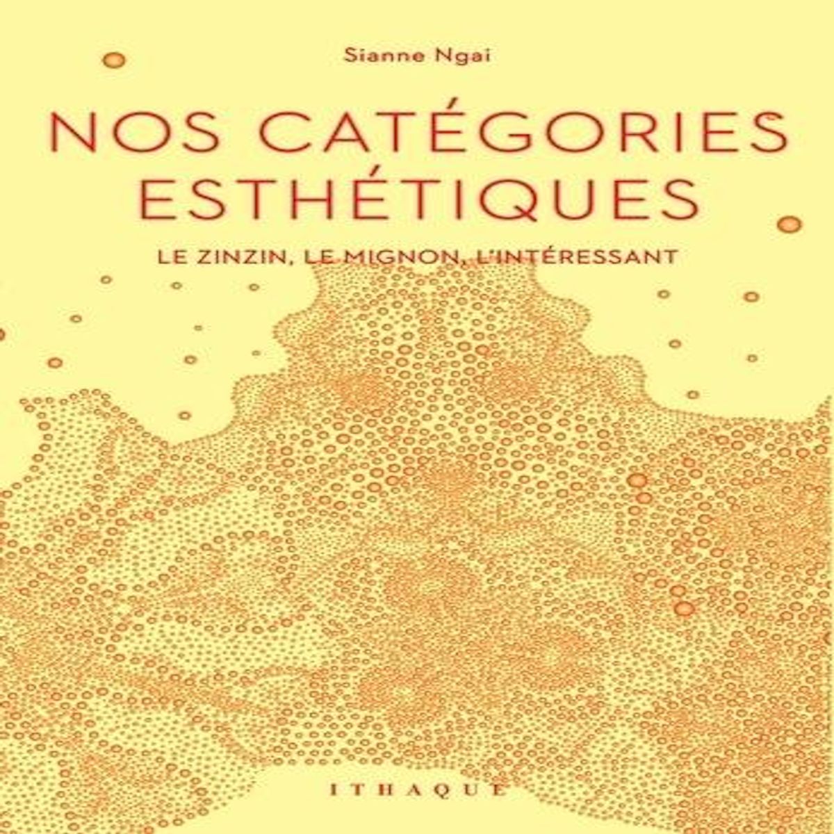 NOS CATEGORIES ESTHETIQUES. LE ZINZIN, LE MIGNON, L'INTERESSANT, Ngai Sianne