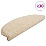 Voir la diapositive 1 : VIDAXL Tapis d'escalier 30 pcs creme 65x21x4 cm