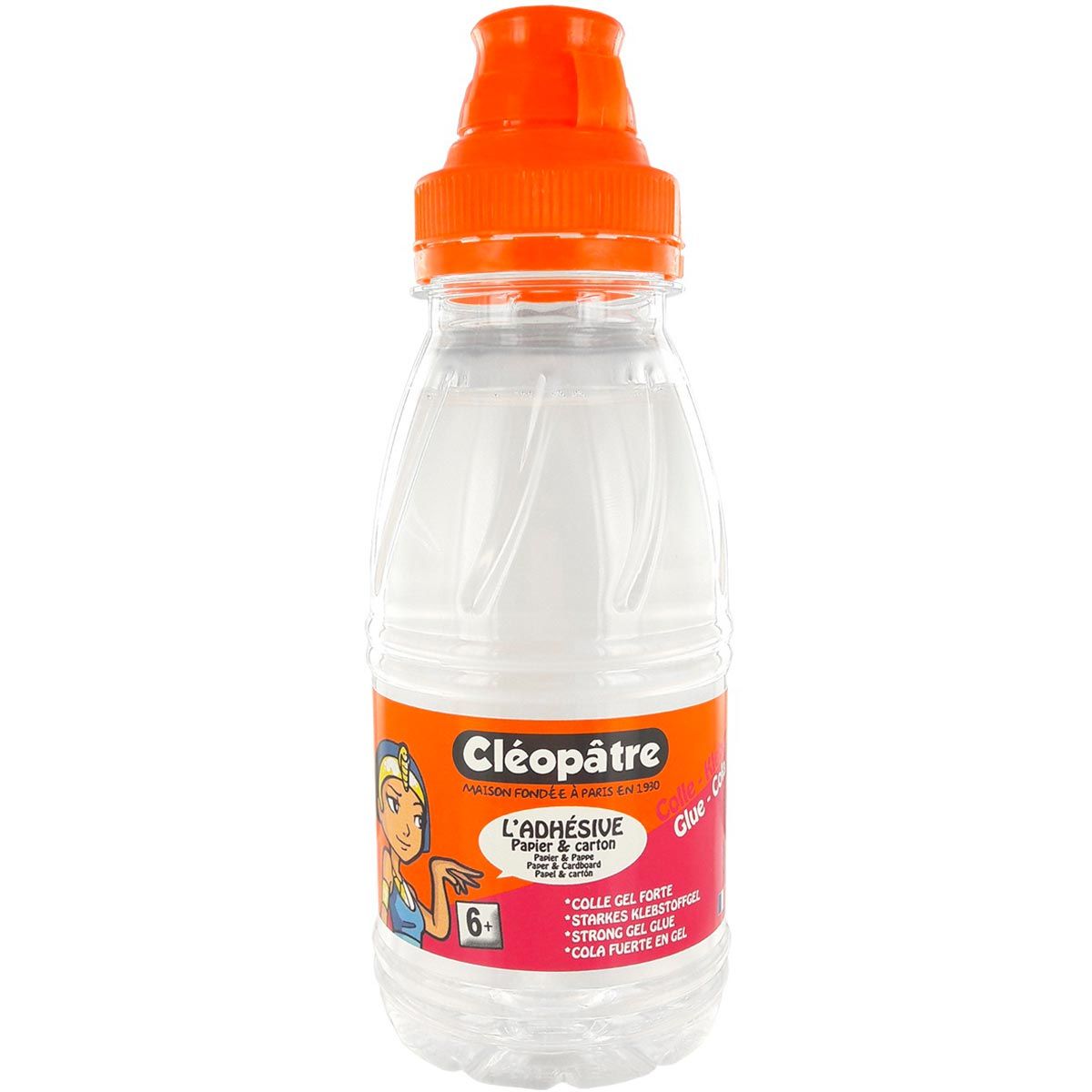 COLLES ET COULEURS CLEOPATRE Flacon de colle transparente adhésive 250g