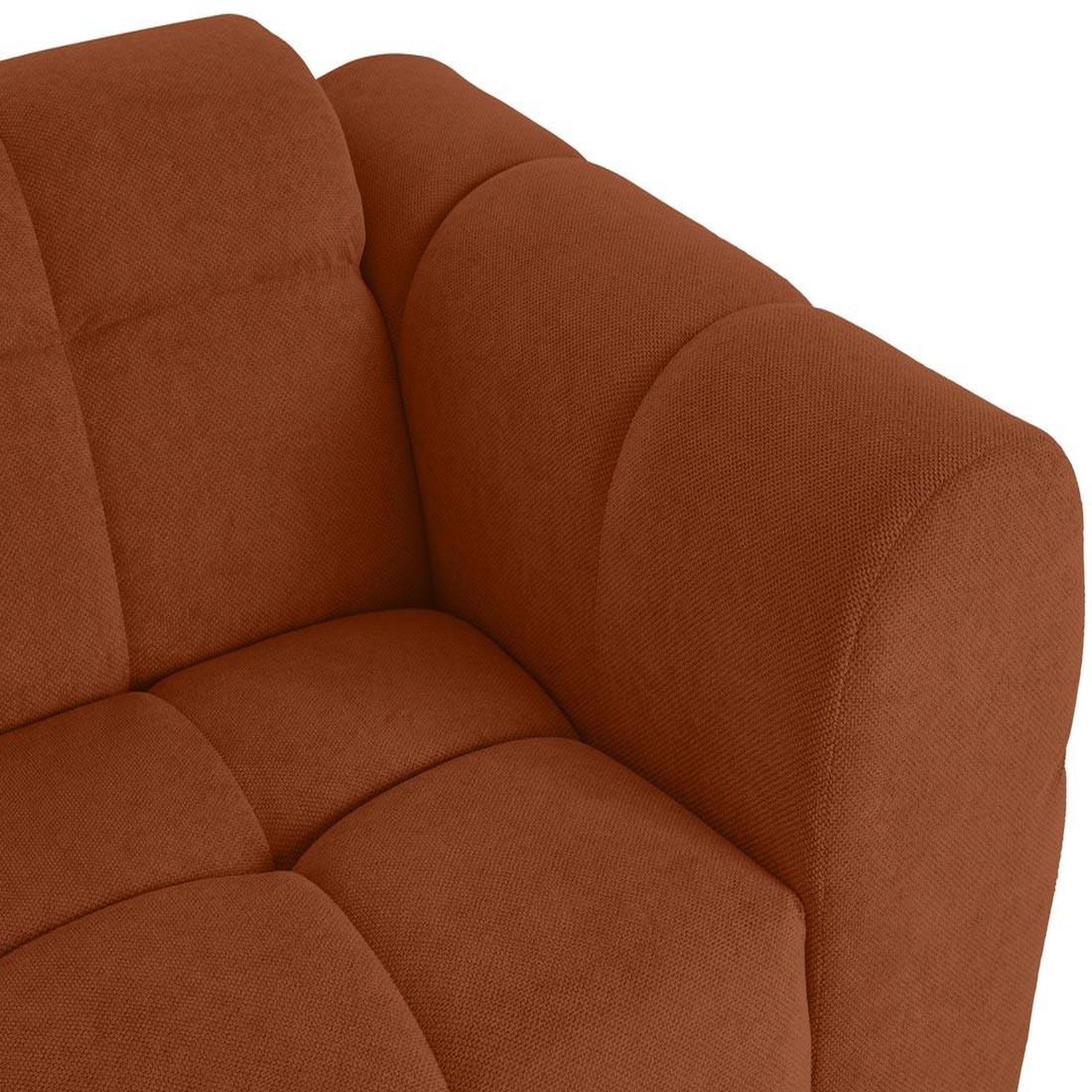 Voir la diapositive 6 : BEST MOBILIER Ray - canapé droit 2 places en tissu texturé
