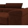 Voir la diapositive 3 : BEST MOBILIER Pablo - canapé droit 2 places avec têtières ajustables - en velours côtelé