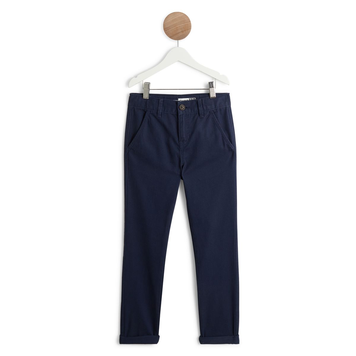 INEXTENSO Pantalon chino marine en coton garçon 