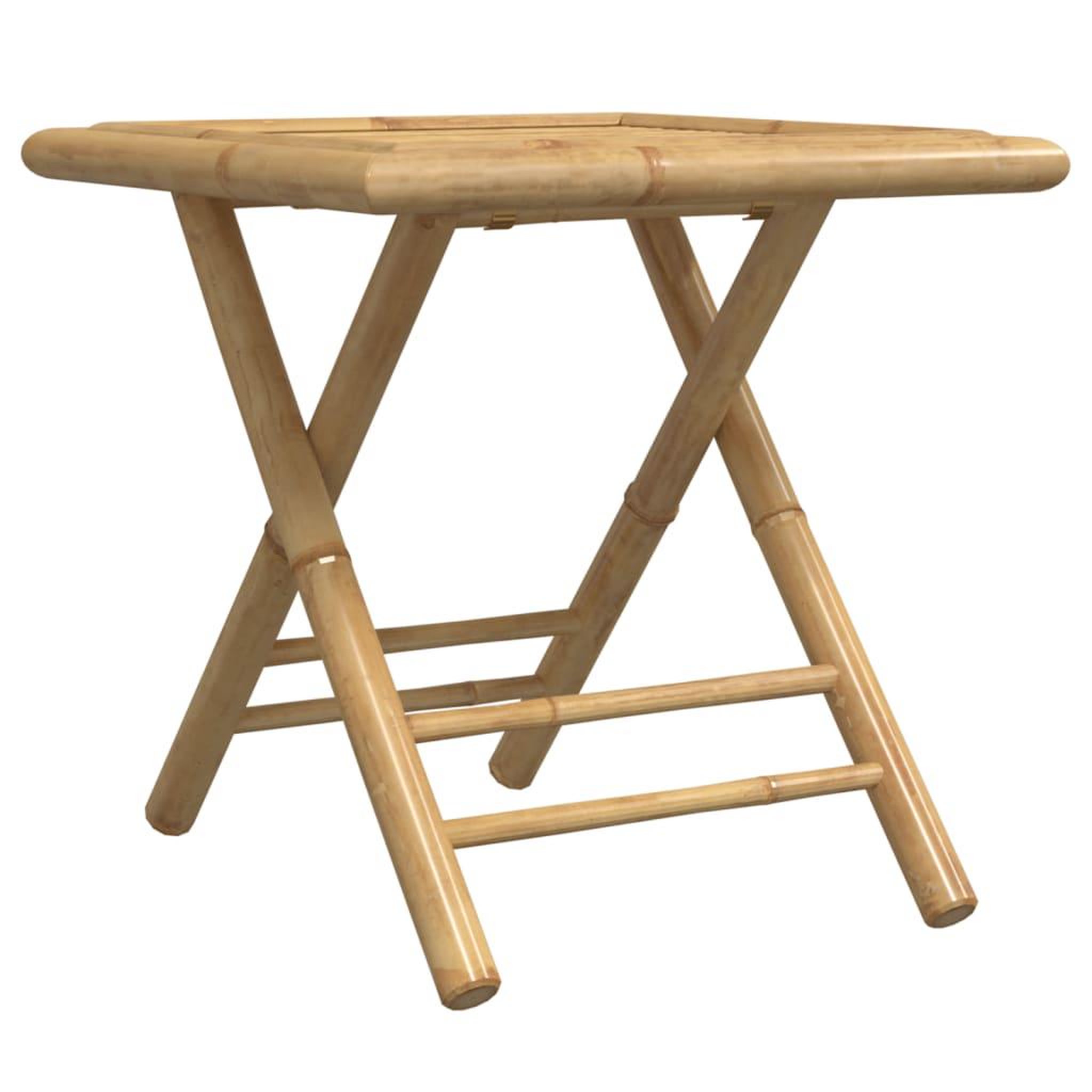 Voir la diapositive 2 : VIDAXL Table de jardin pliable 45x45x45 cm bambou