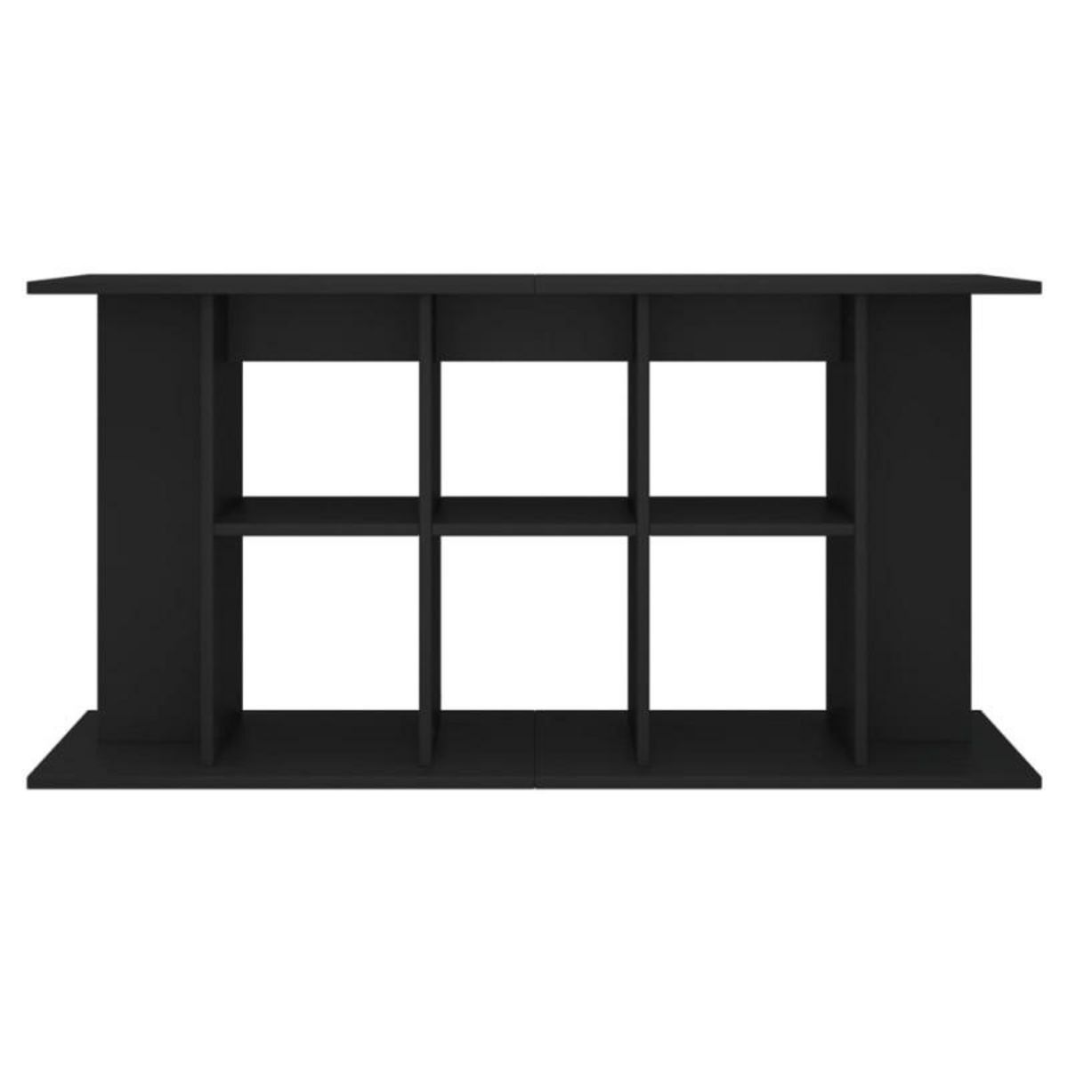 VIDAXL Support pour aquarium noir 120x40x60 cm bois d ingénierie