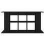 Voir la diapositive 4 : VIDAXL Support pour aquarium noir 120x40x60 cm bois d ingénierie