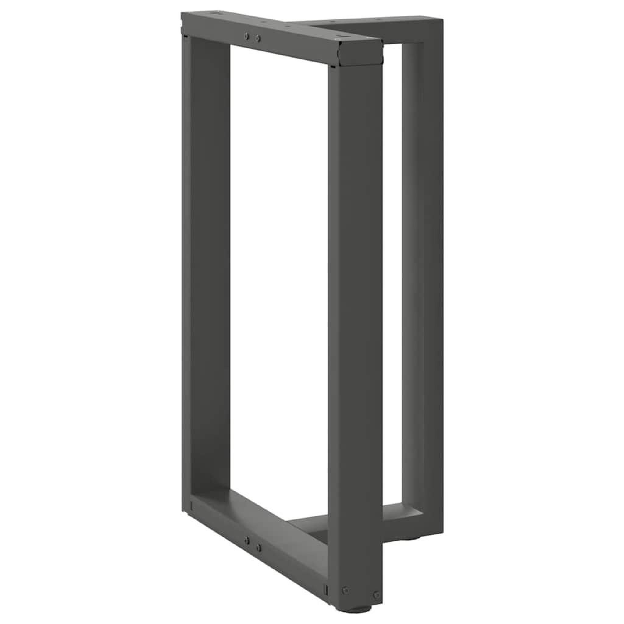 Voir la diapositive 4 : VIDAXL Pieds de table de bar forme de T 2 pcs anthracite acier