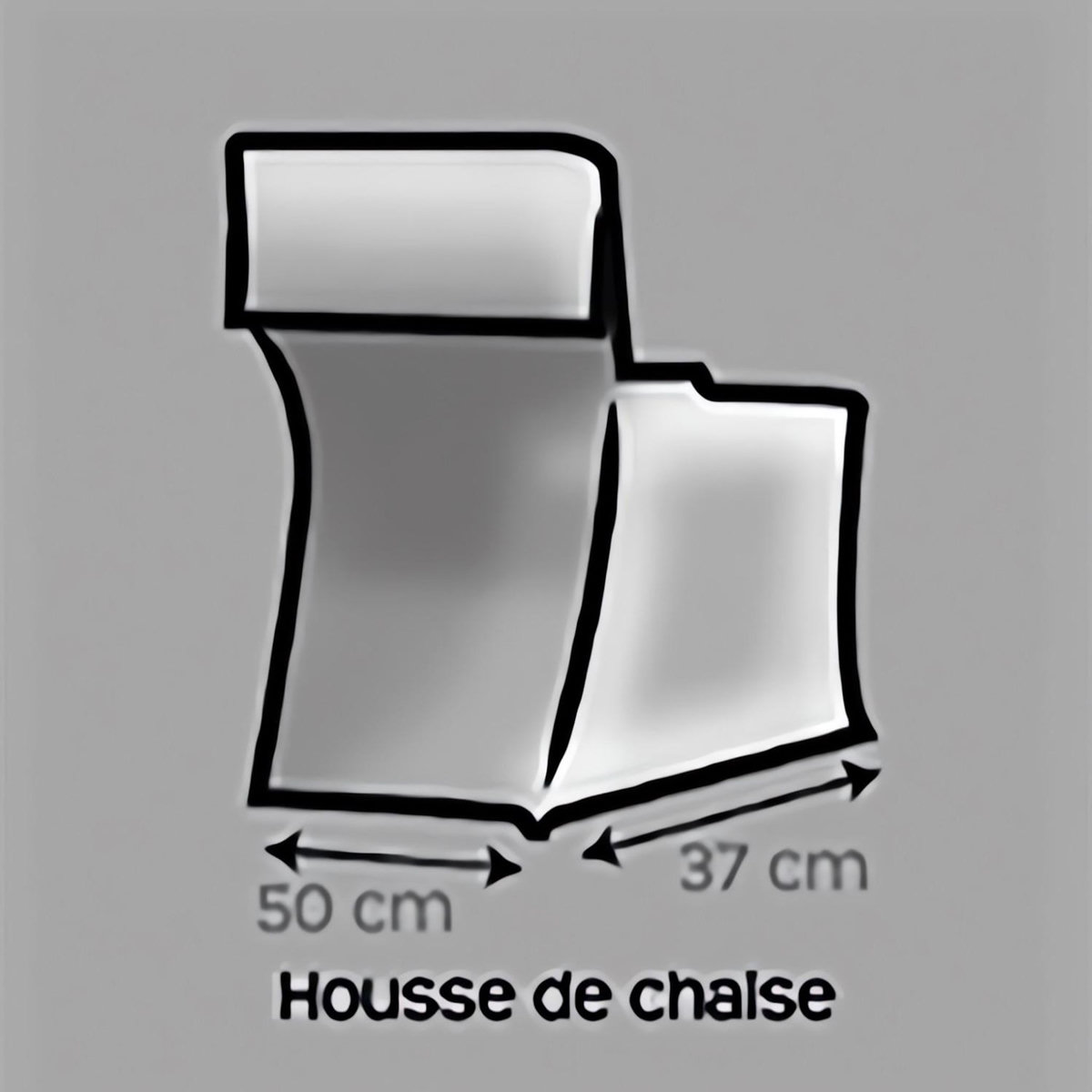 SOLEIL D'OCRE Housse de chaise en coton PANAMA, par Soleil d'ocre