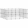 Voir la diapositive 2 : VIDAXL Cage animaux de compagnie a 36 panneaux et porte Noir 35x35 cm