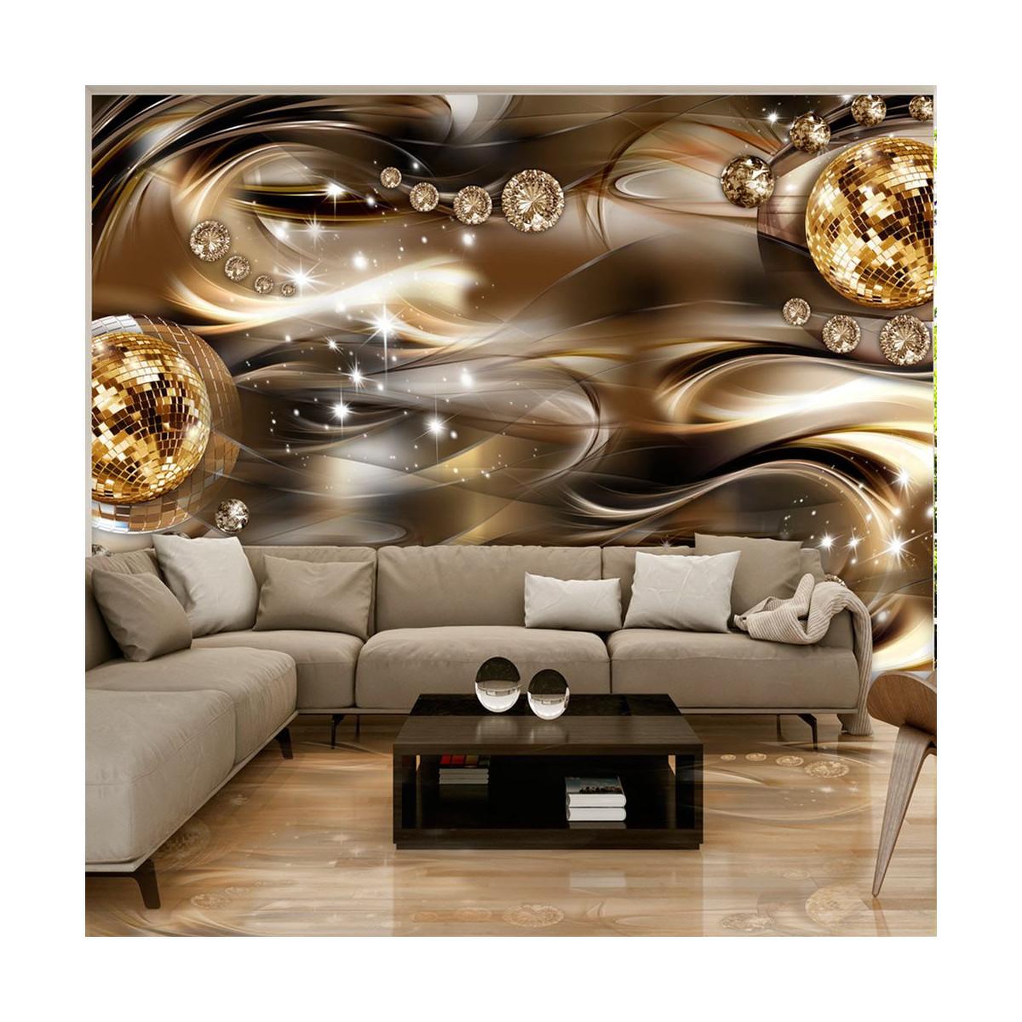 Paris Prix Papier peint  space disco. Coloris disponibles : Multicolore