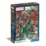 CLEMENTONI Puzzle 500 pièces Clementoni Compact Marvel The Avengers