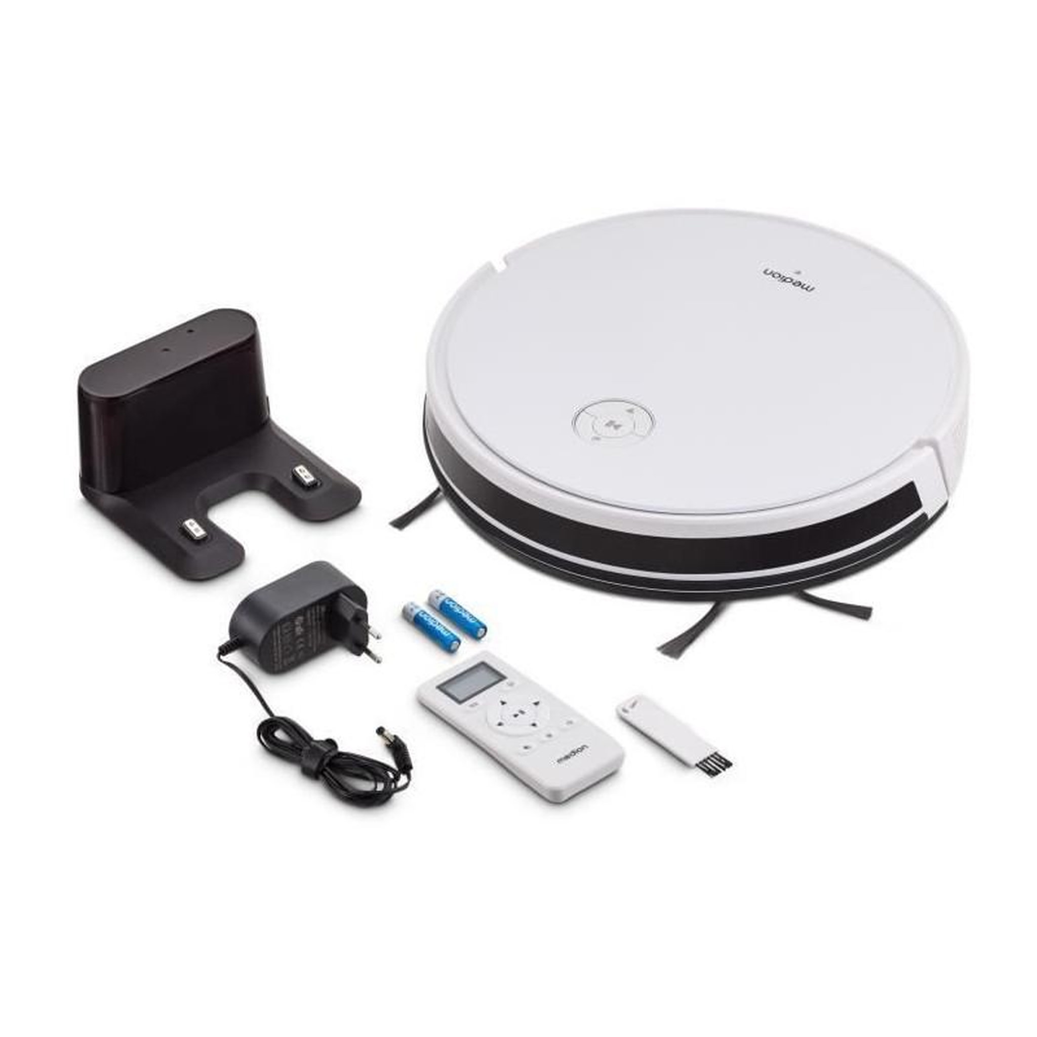 Voir la diapositive 6 : Medion Aspirateur Robot MEDION S35 - MD11899 - 140 min - 4000 Pa - 550 ml - Blanc