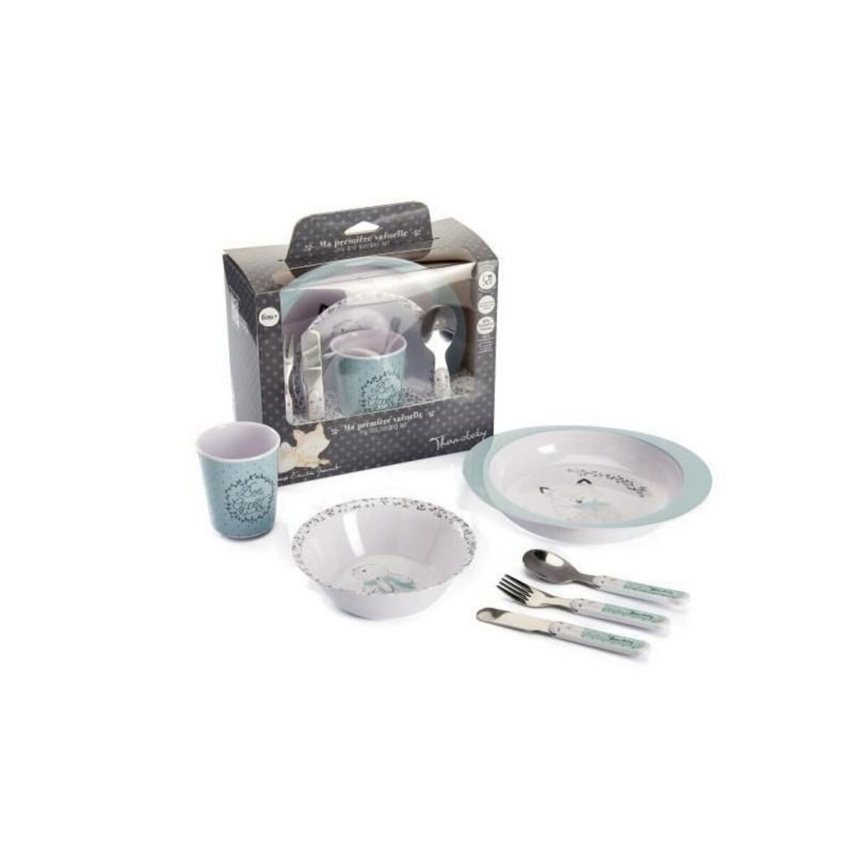THERMOBABY THERMOBABY Coffret vaisselle melamine - Foret