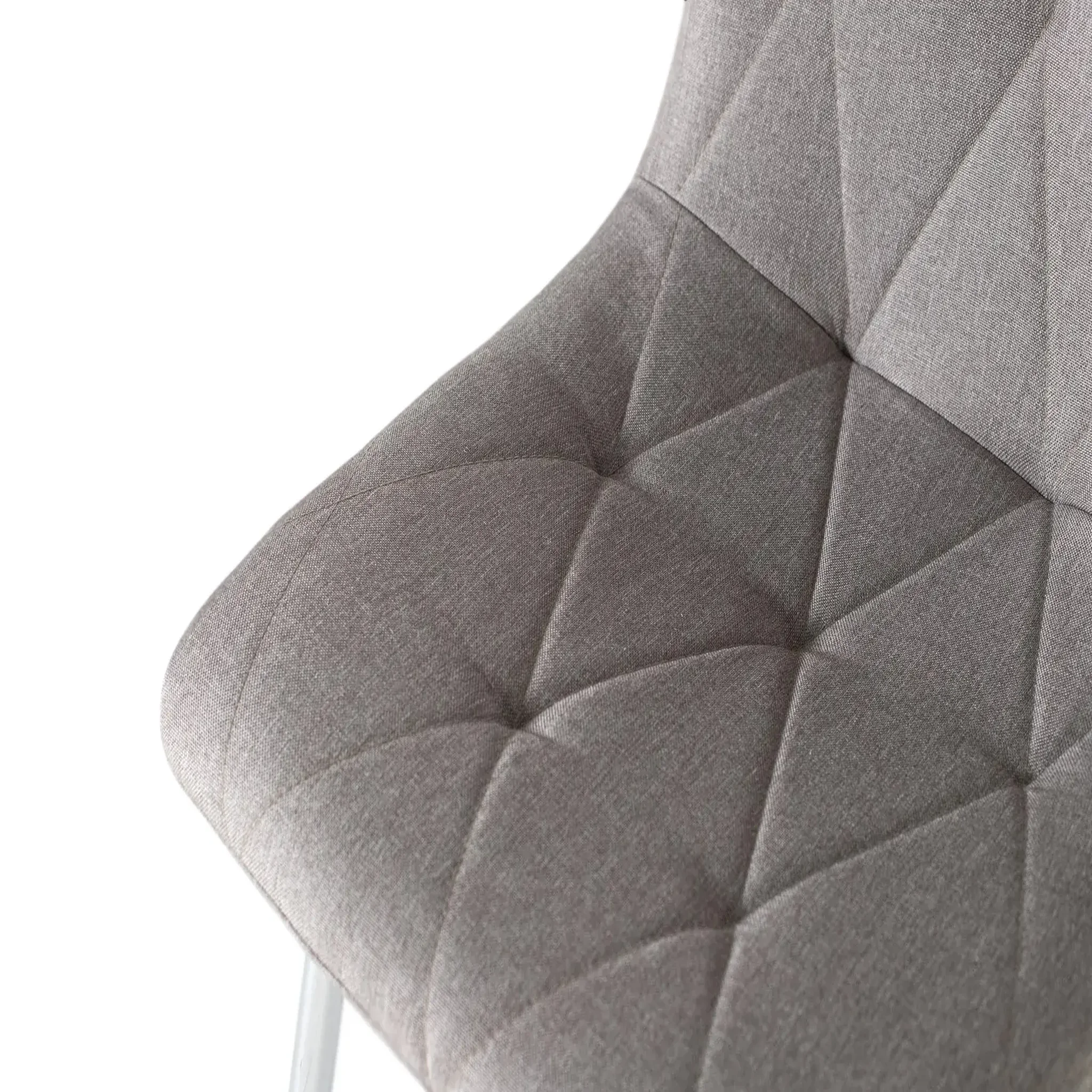 Voir la diapositive 4 : GINER Y COLOMER SL Lot de 4 chaises de tissu 57 cm style contemporain