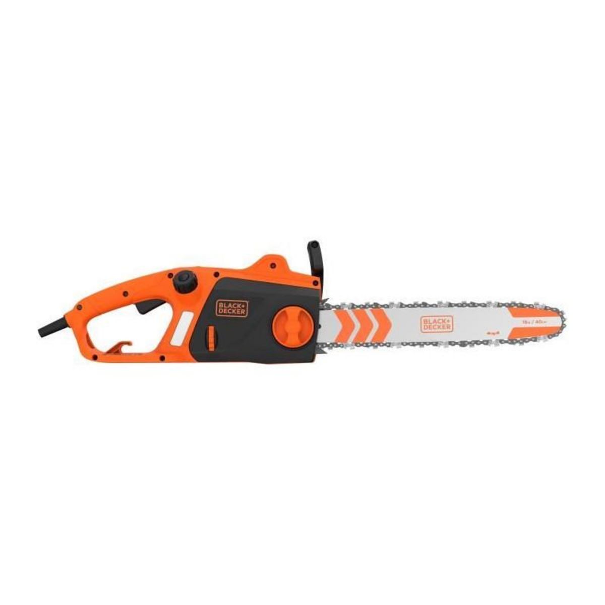 Black et Decker Tronçonneuse Filaire - BLACK+DECKER - BECS2040-QS - 2000 W - 40 cm - Tendeur de chaîne sans outil