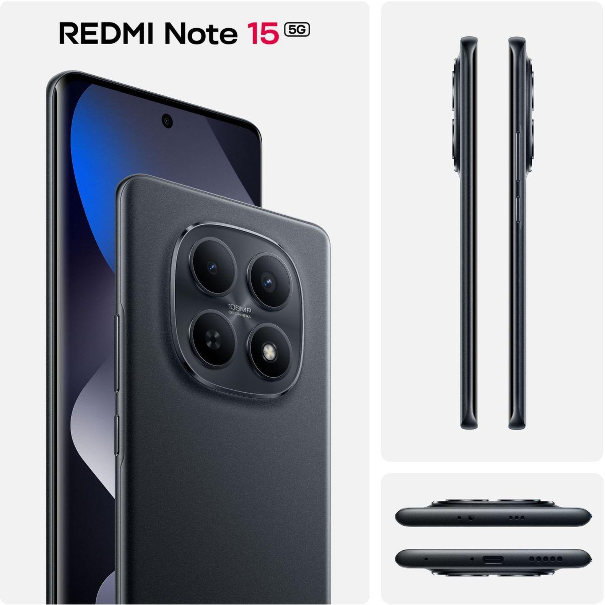 Voir la diapositive 2 : XIAOMI Smartphone redmi note 15 noir 128go 5g