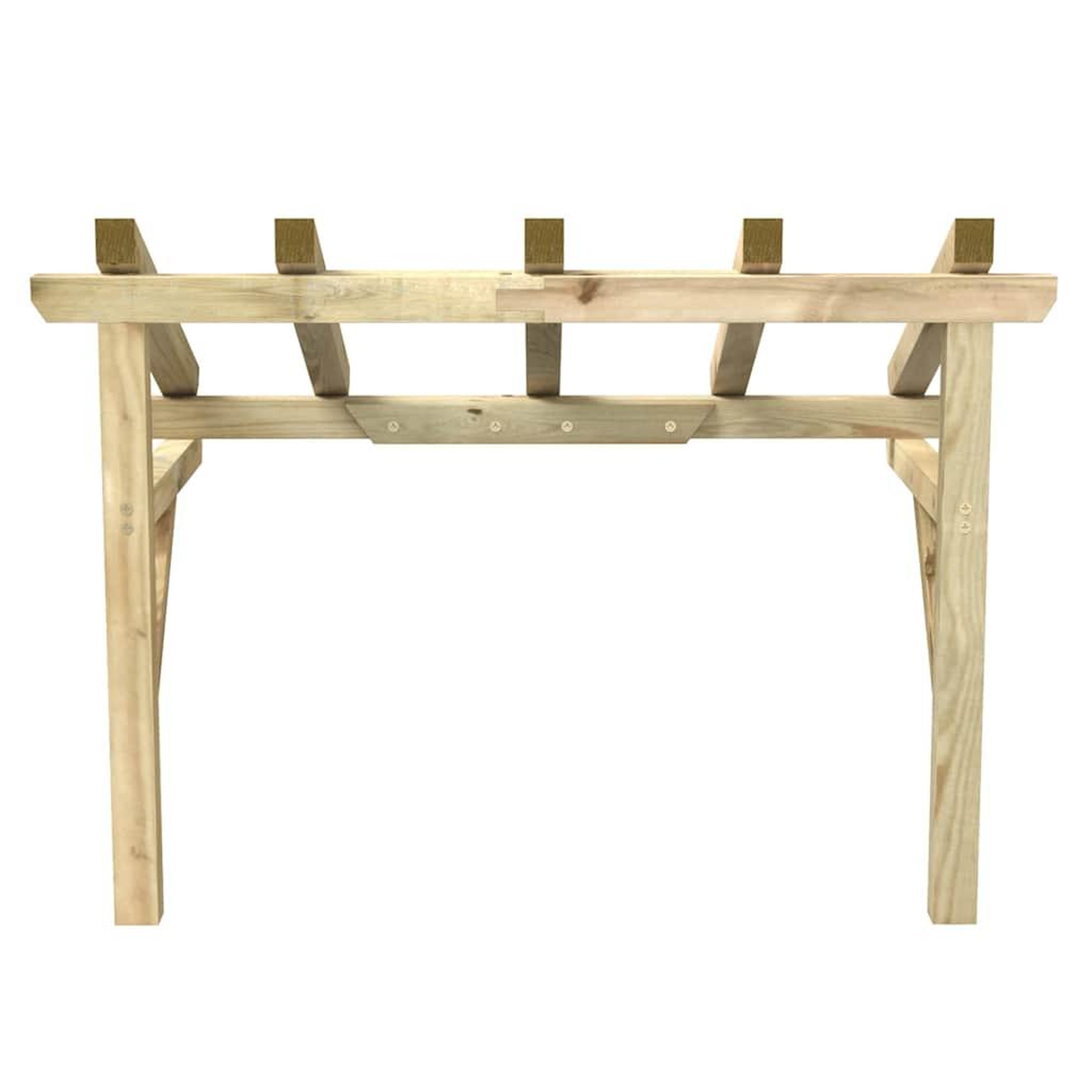 Voir la diapositive 5 : VIDAXL Auvent de porte 150x100x100 cm bois de pin solide