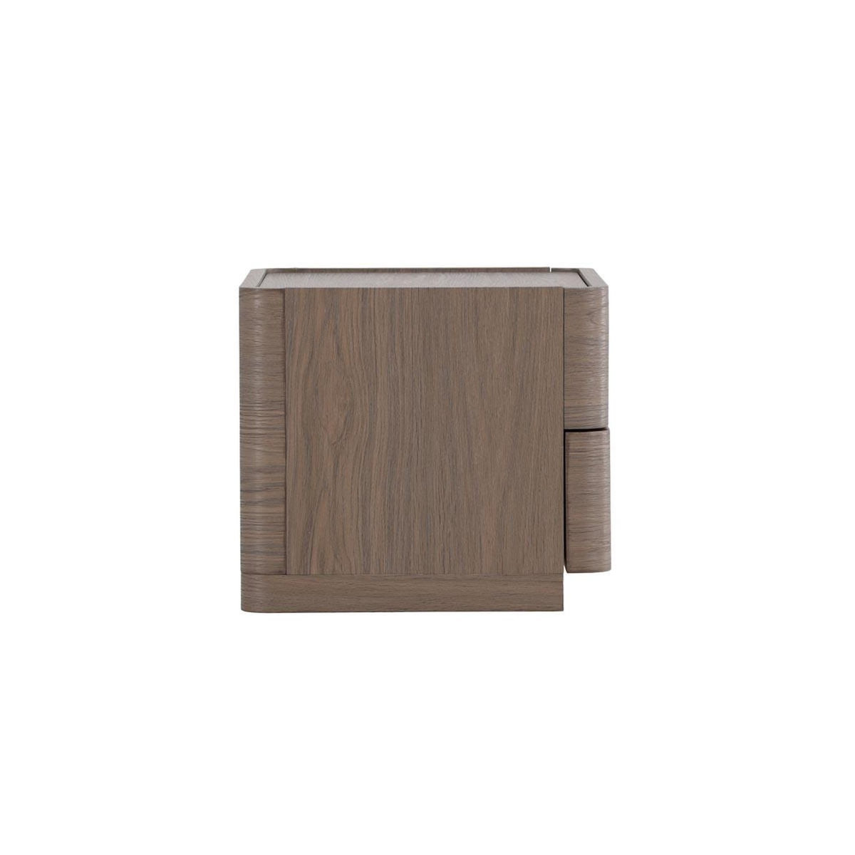 Paris Prix Table de Chevet 2 Tiroirs  Noble  50cm Moka