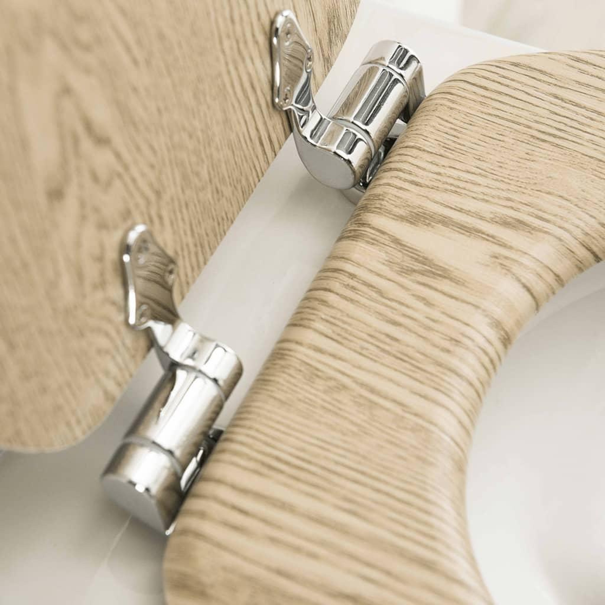 Voir la diapositive 5 : TIGER Tiger Abattant WC a fermeture en douceur Scaffold MDF Marron 252022546