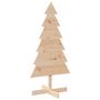 Voir la diapositive 2 : VIDAXL Arbre de Noël en bois pour decoration 120 cm bois massif de pin