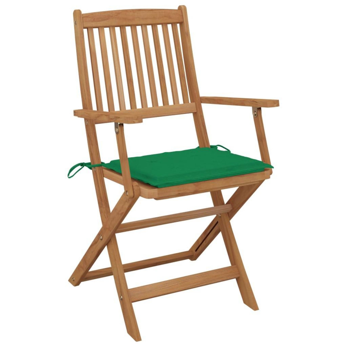 VIDAXL Chaises pliables de jardin lot de 6 avec coussins Bois d'acacia