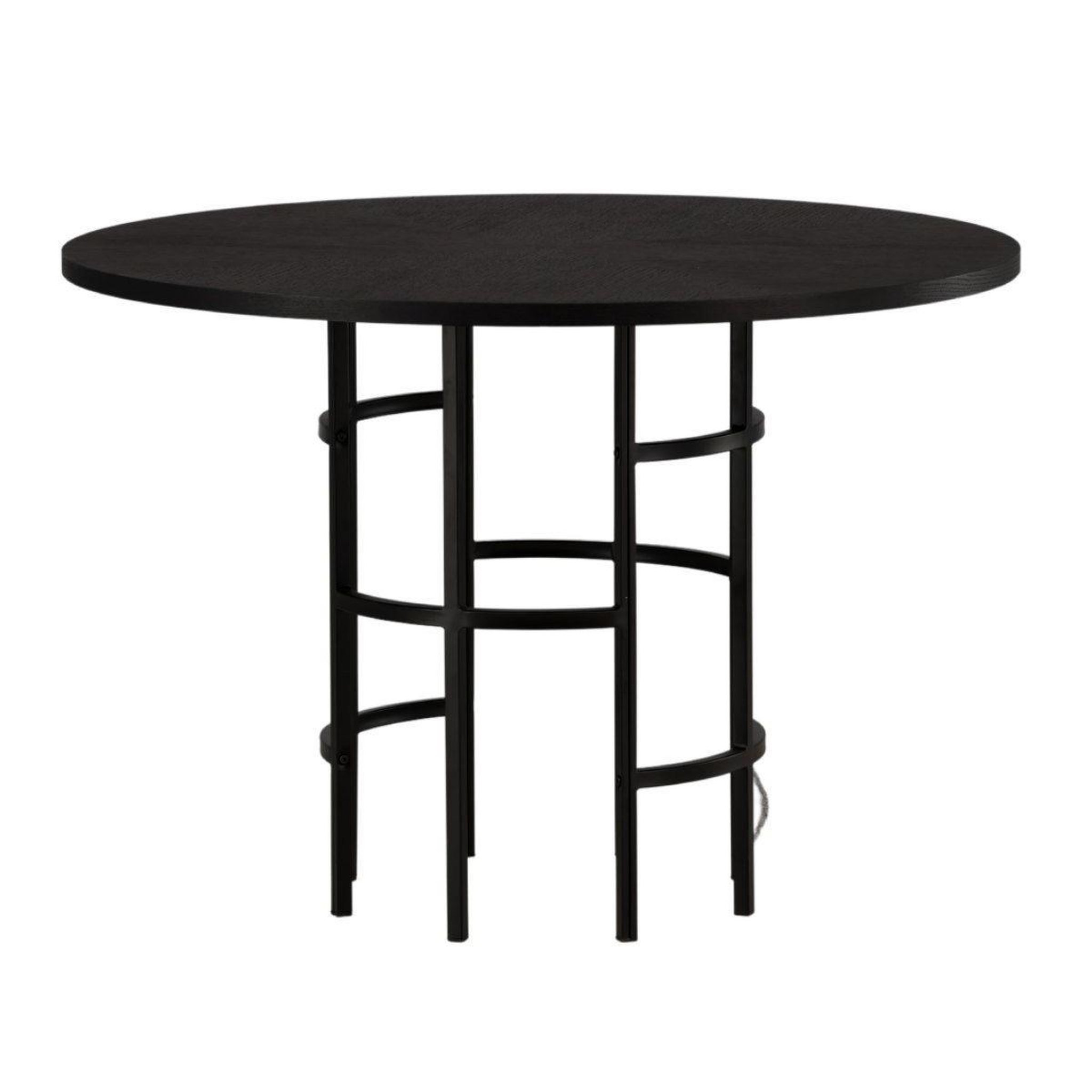 Paris Prix Table à manger ronde  copenhagen  115cm noir
