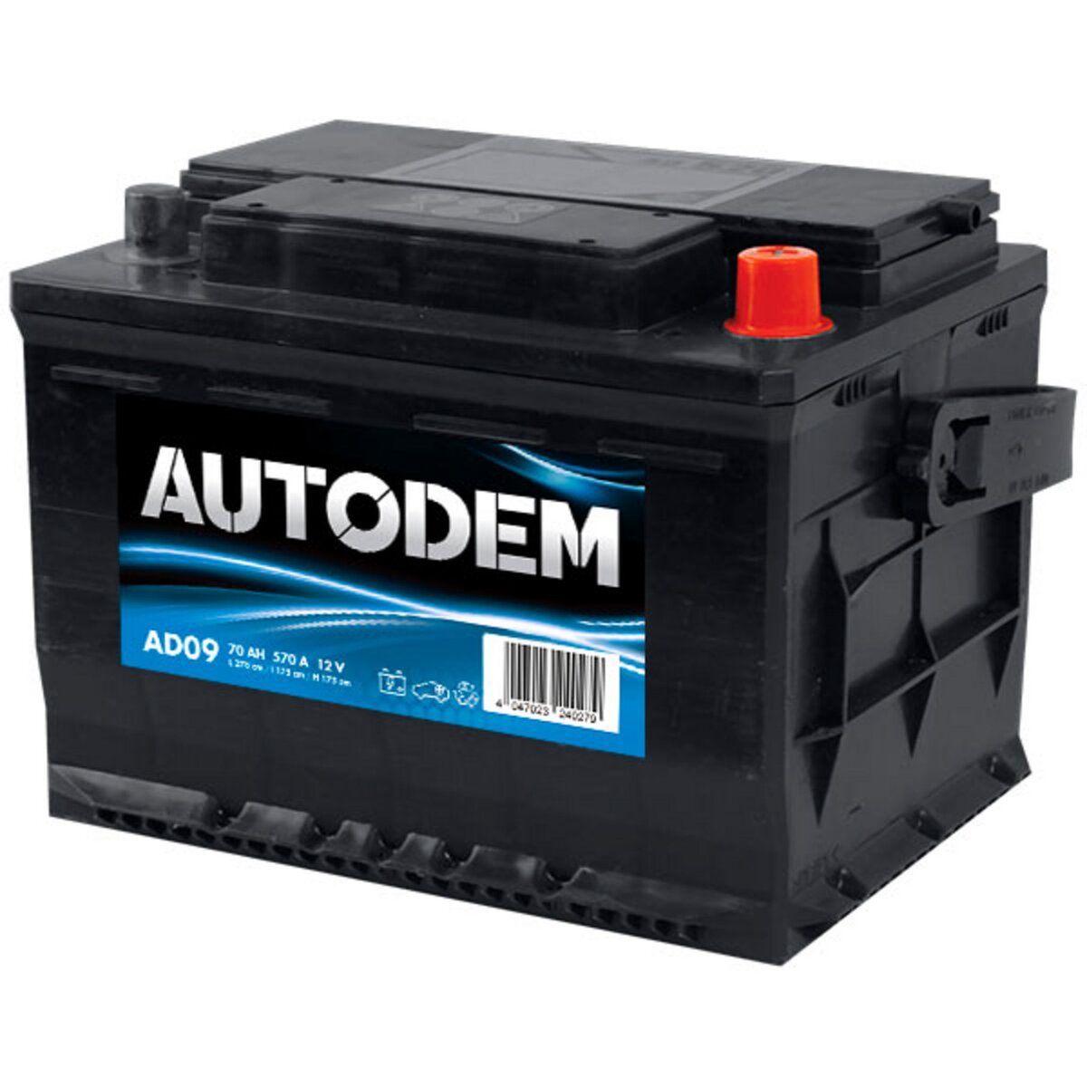 AUTODEM Batterie Autodem AD09 70Ah 640A Autodem