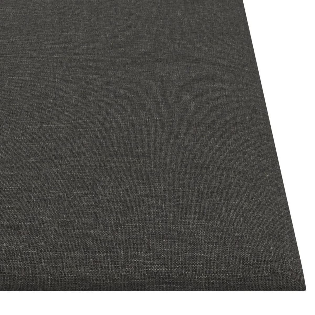 VIDAXL Panneaux muraux 12 pcs Gris fonce 30x30 cm Tissu 1,08 m²