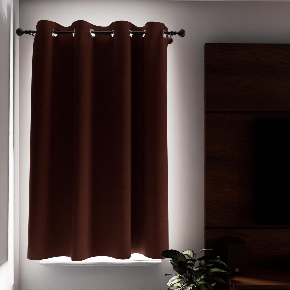 SOLEIL D'OCRE Rideau à oeillets 100% occultant ECLIPSE, par Soleil d'Ocre