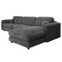 Voir la diapositive 2 : LISA DESIGN Rachel - canapé d'angle droit 4 places en tissu bouclette