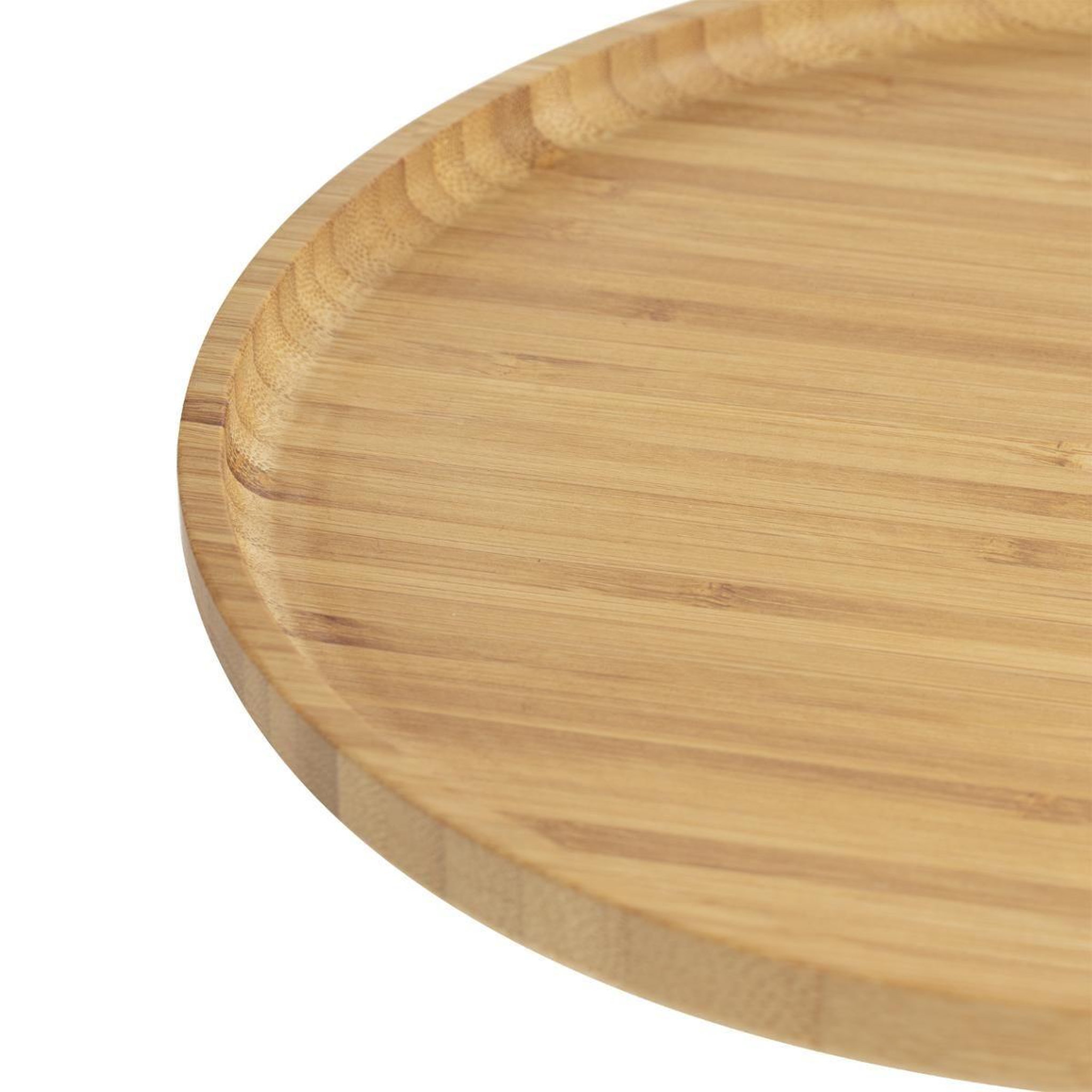 Voir la diapositive 3 : SECRET DE GOURMET Lot de 6 assiettes  bambou  26cm naturel