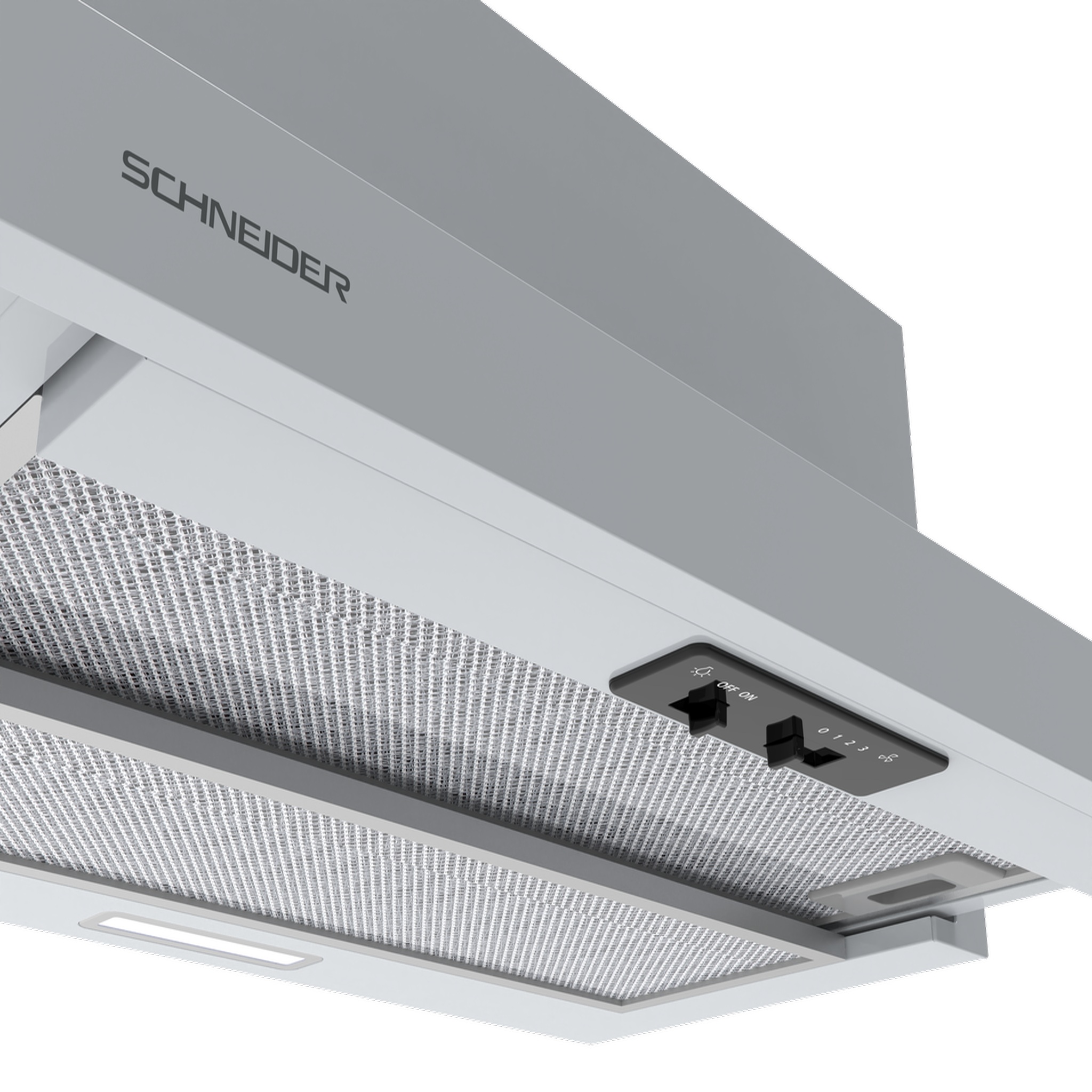 Voir la diapositive 5 : SCHNEIDER Hotte tiroir – 60 cm Silver - SCHT6044-XC