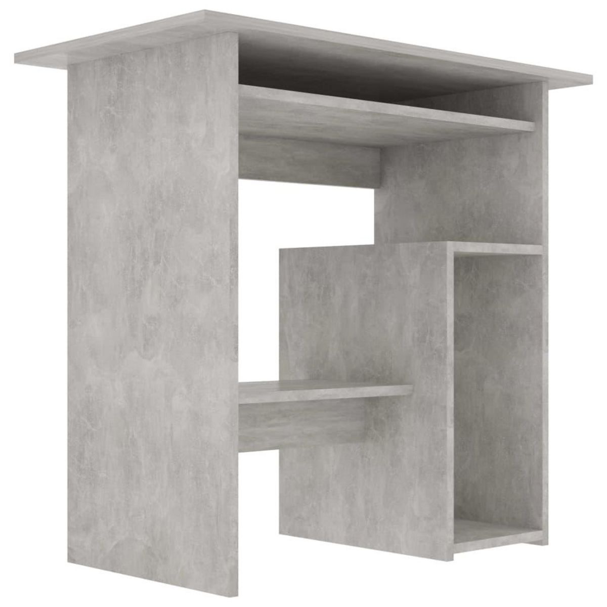 VIDAXL Bureau Gris beton 80x45x74 cm Bois d'ingenierie