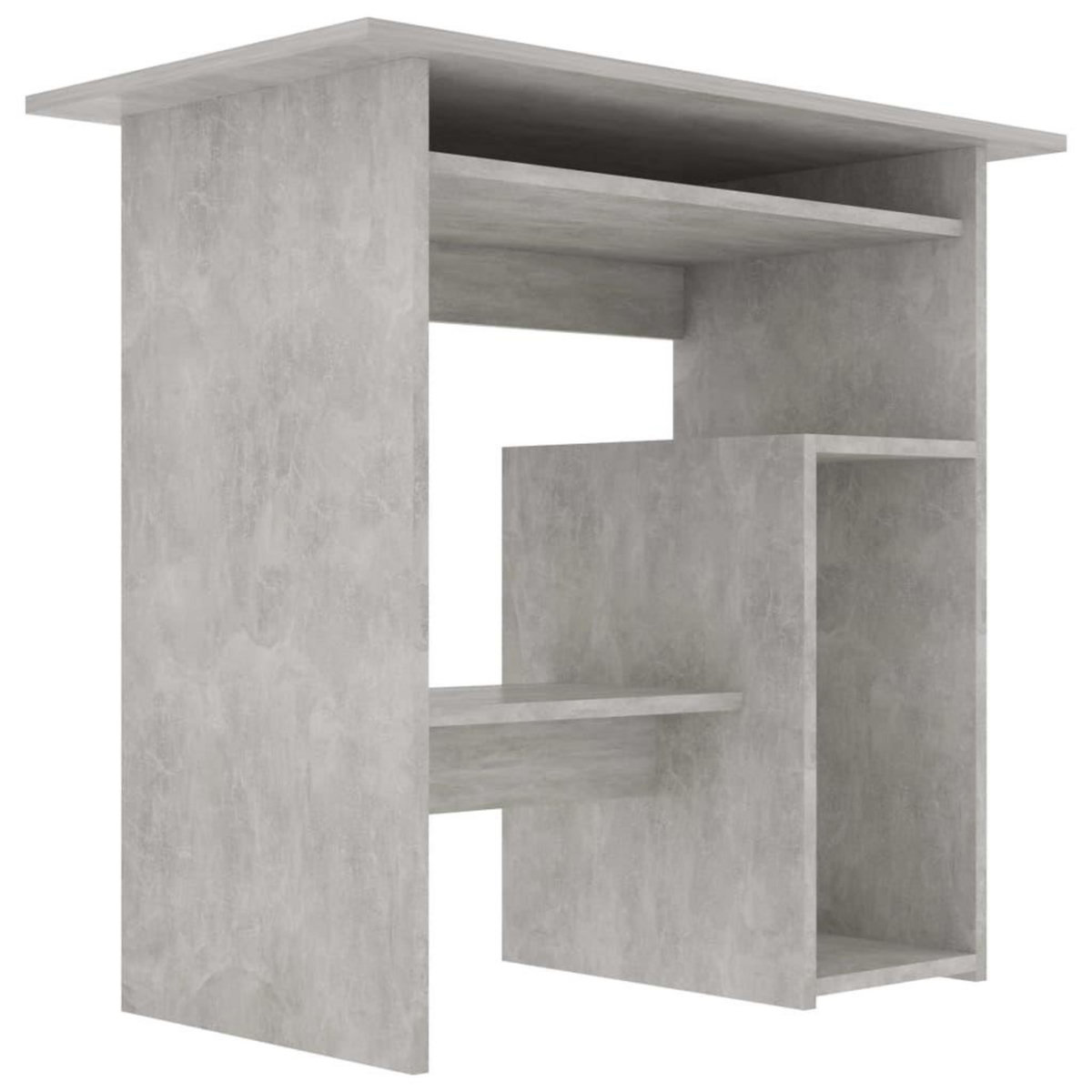 VIDAXL Bureau Gris beton 80x45x74 cm Bois d'ingenierie