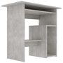 Voir la diapositive 4 : VIDAXL Bureau Gris beton 80x45x74 cm Bois d'ingenierie