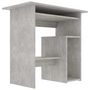 Voir la diapositive 4 : VIDAXL Bureau Gris beton 80x45x74 cm Bois d'ingenierie