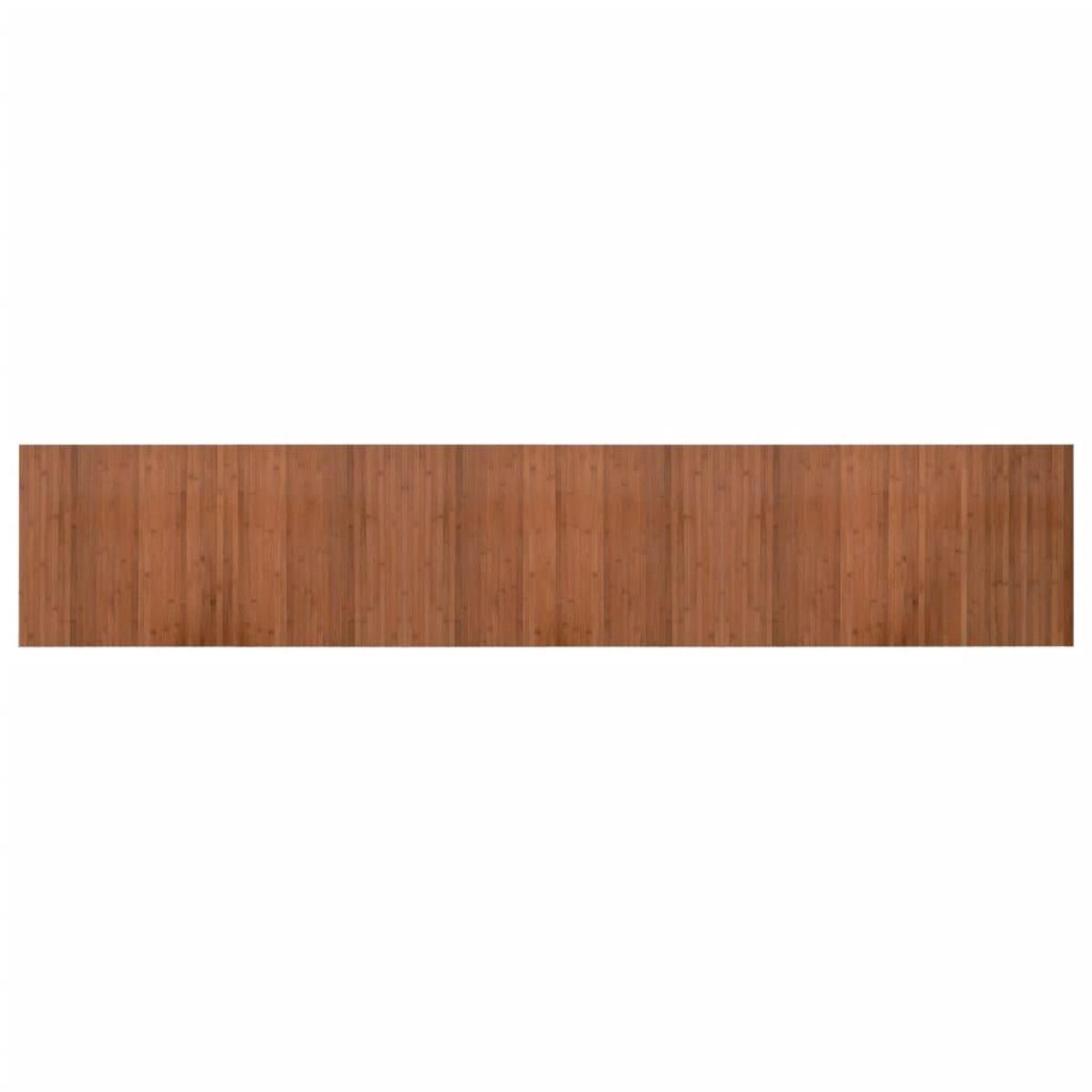 VIDAXL Tapis rectangulaire marron 60x300 cm bambou