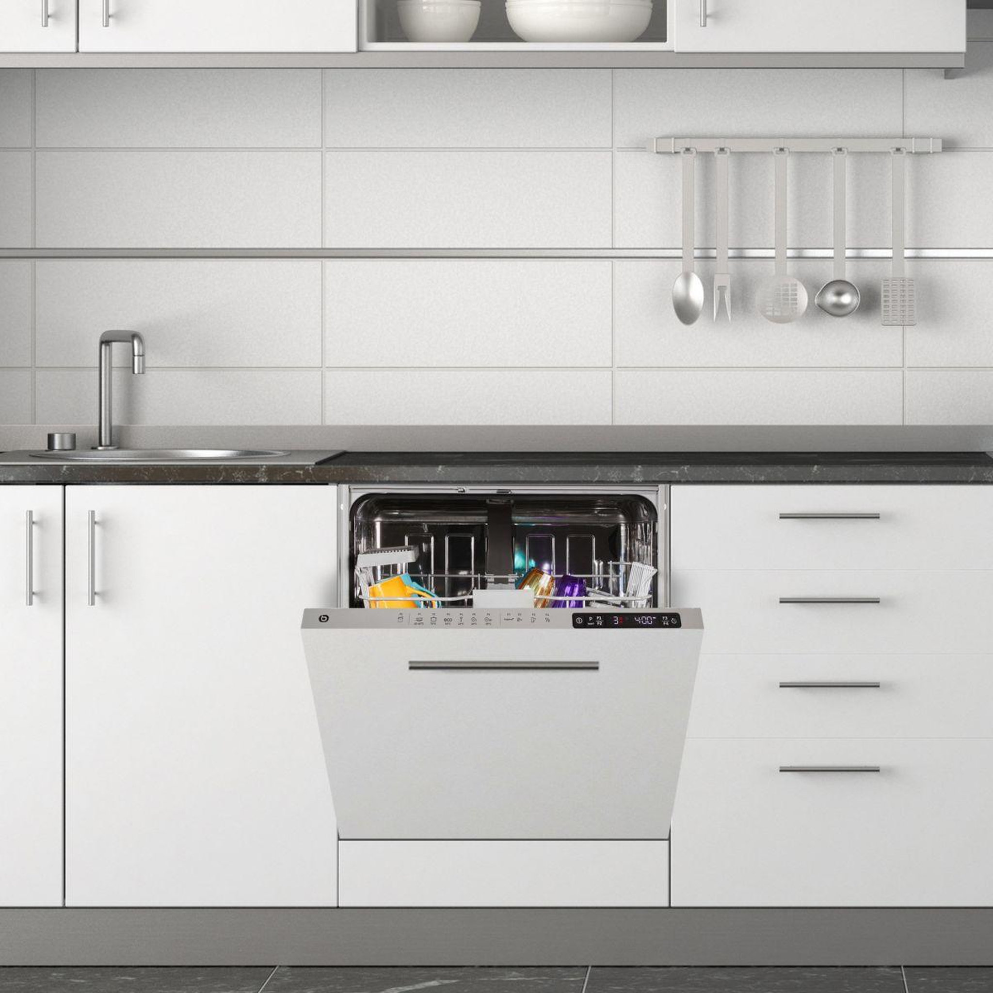 Voir la diapositive 4 : ESSENTIEL B Lave vaisselle encastrable elvi-451f
