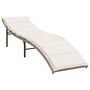 Voir la diapositive 3 : VIDAXL Chaises longues lot de 2 avec coussins beige resine tressee