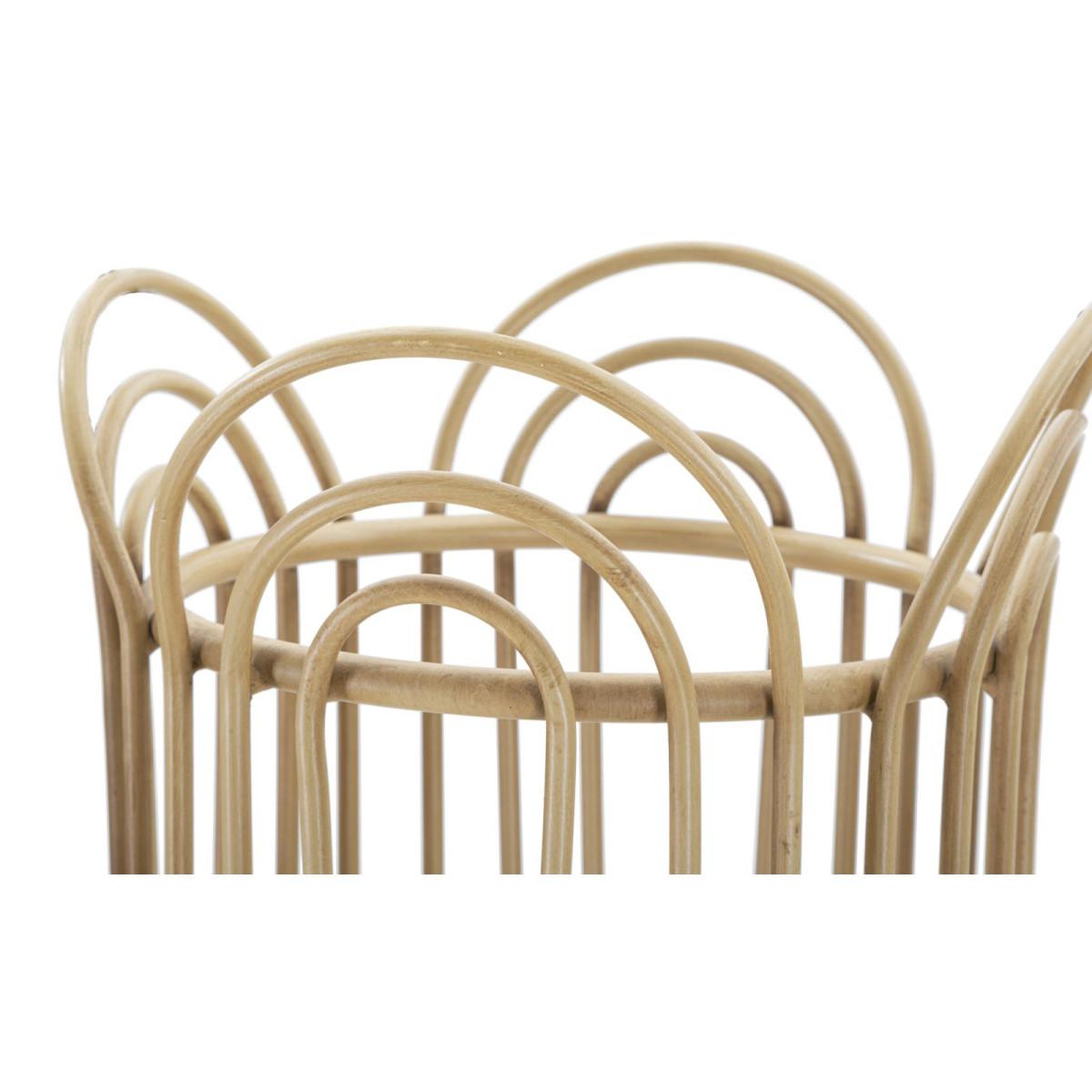 Voir la diapositive 2 : Paris Prix Cache-pot en métal  panama  40cm naturel