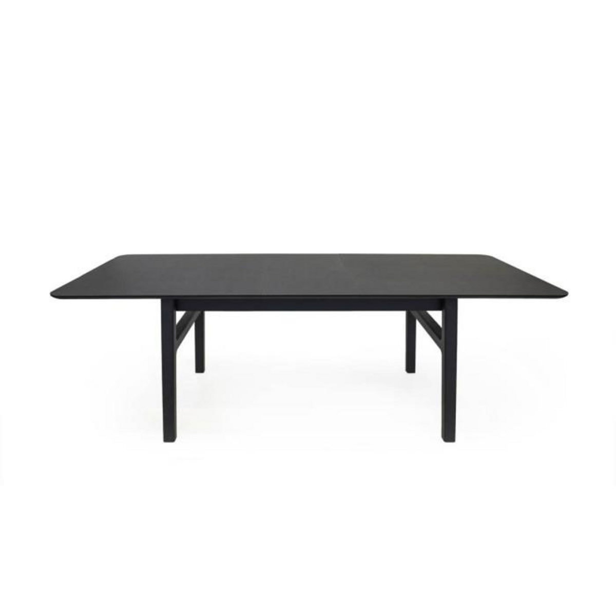 Paris Prix Table à Manger Extensible  Butterfly  180-220cm Noir